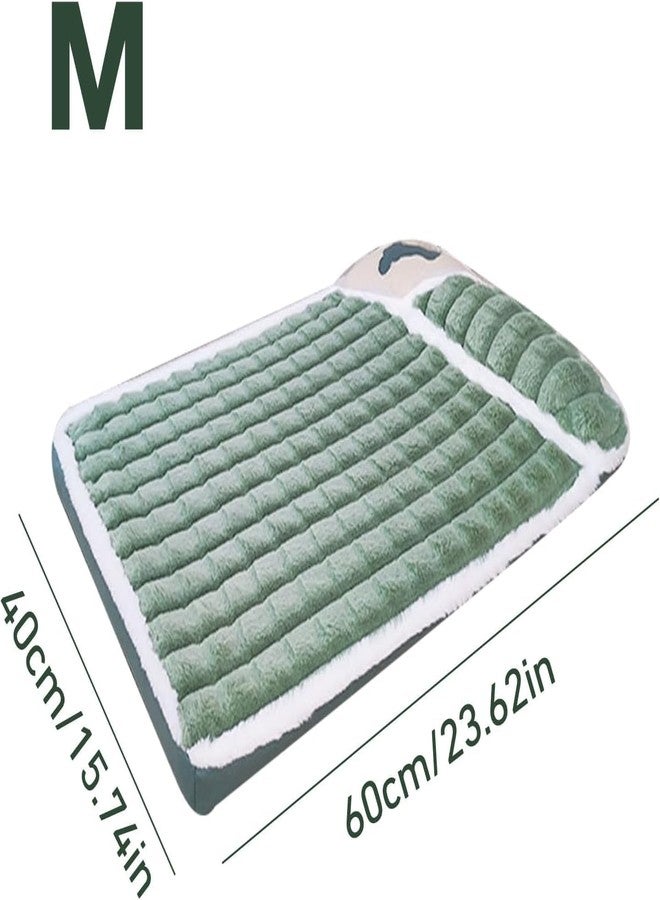 SEVIA Pet Bed Mat Dog Sleeping Pad with Pillow Puppy Crate Small Animals Pet Supplies | Dog Supplies | Beds Washable Soft Pet Deep Sleeping Bed Cat Dog Sleeping Pad - Image 2
